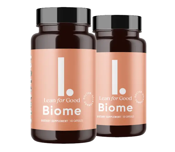 Two Biome supplement bottles